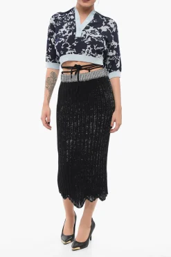Gonna Tubino in Maglia con Corda></noscript>Acne Studios Discount