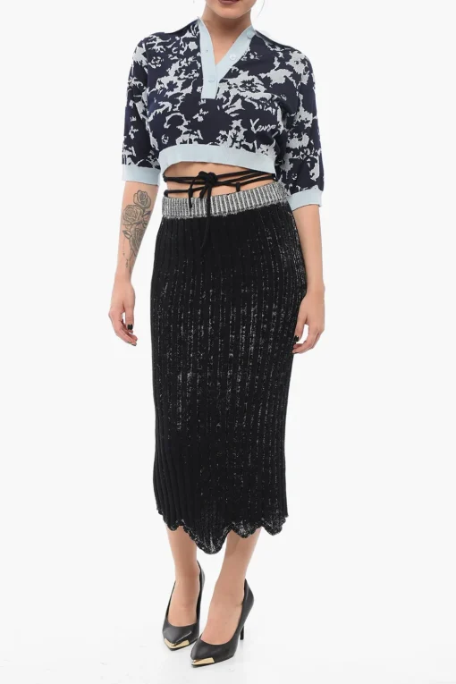 Gonna Tubino in Maglia con Corda>Acne Studios Discount