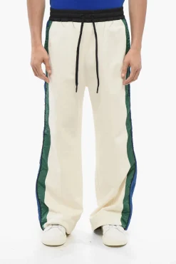 Best GRENOBLE Joggers Felpati con Bande Laterali a Contrasto in Nylon Uomo Pantaloni