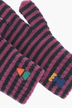 Clearance Guanti Bicolore a Righe Accessori