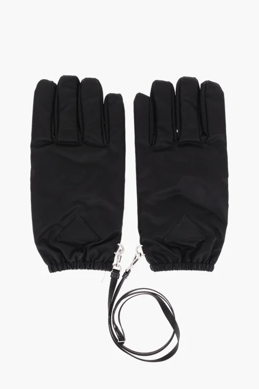 Guanti da Neve In Nylon con Interno Morbido>Prada Fashion