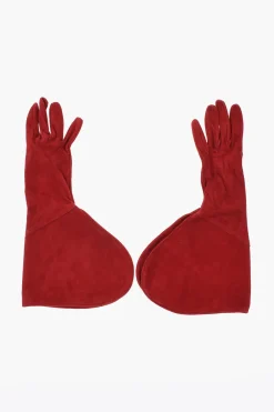 Guanti Gauntlet in Suede>Dsquared2 Outlet
