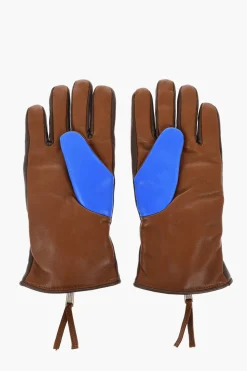 Guanti In Pelle Color Block Con Mezza Zip>Dsquared2 Online