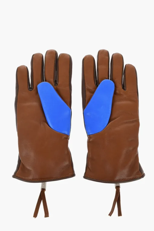 Guanti In Pelle Color Block Con Mezza Zip>Dsquared2 Online