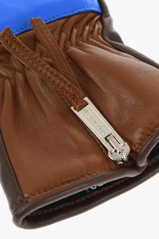 Guanti In Pelle Color Block Con Mezza Zip>Dsquared2 Online
