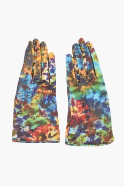 Guanti in Pelle Effetto Tie Dye>Dsquared2 Outlet