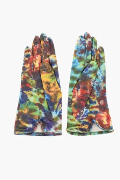 Guanti in Pelle Effetto Tie Dye>Dsquared2 Outlet