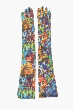 Guanti Warm in Effetto Tie Dye in Pelle>Dsquared2 Clearance