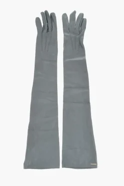 Guanti Warm in Pelle con Targhetta Logo>Dsquared2 Hot