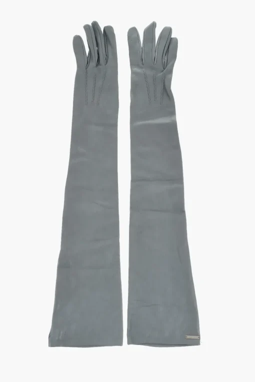 Guanti Warm in Pelle con Targhetta Logo>Dsquared2 Hot