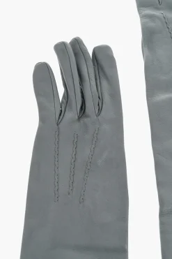 Guanti Warm in Pelle con Targhetta Logo>Dsquared2 Hot