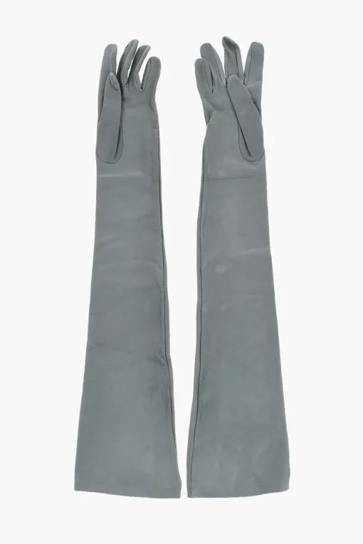 Guanti Warm in Pelle con Targhetta Logo>Dsquared2 Hot