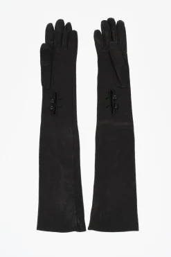 Guanti Warm In Pelle Con Bottoni>Dsquared2 Sale