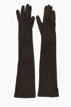 Hot Guanti Warm In Suede a Tinta Unita Donna Guanti