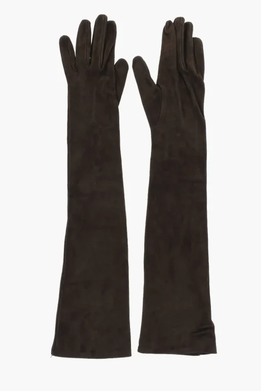 Hot Guanti Warm In Suede a Tinta Unita Donna Guanti