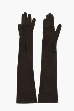 Hot Guanti Warm In Suede a Tinta Unita Donna Guanti