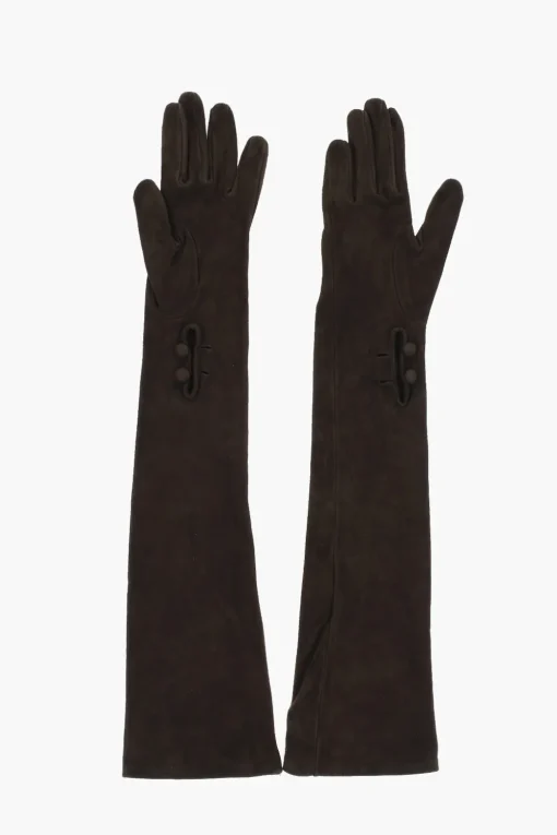 Hot Guanti Warm In Suede a Tinta Unita Donna Guanti