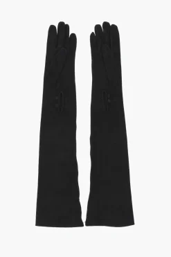 Guanti Warm In Suede con Bottoni>Dsquared2 Hot