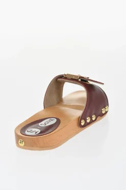 HFD Sandali in Pelle con Fibbia Effetto Dorato>Scholl Hot