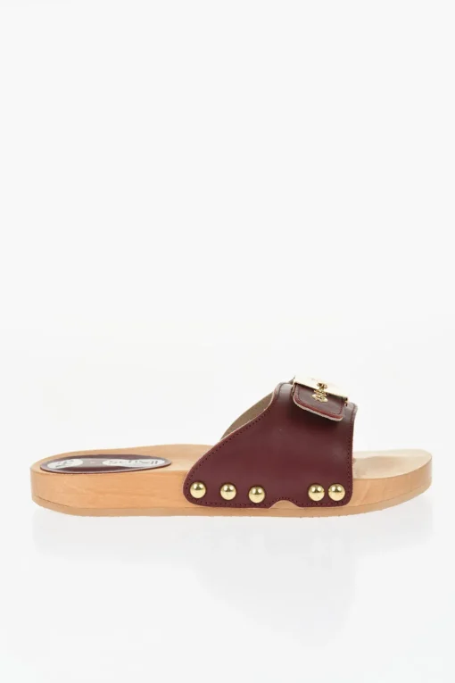 HFD Sandali in Pelle con Fibbia Effetto Dorato>Scholl Hot