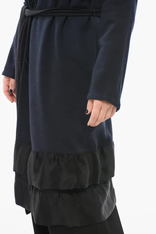 Discount HIVER 2006 Cappotto in Lana con Cintura Donna Cappotti E Trench