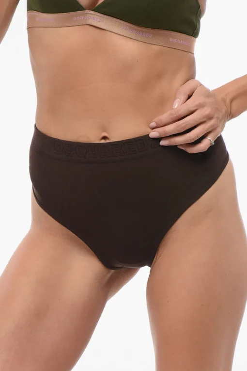 HONEY Slip a Vita Alta con Logo Tono su Tono>Dsquared2 Best