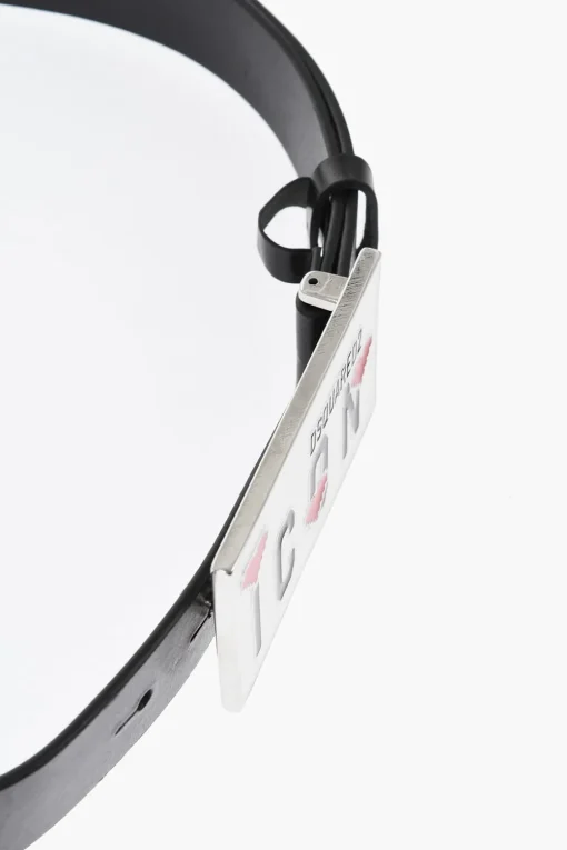 ICON Cintura in Pelle con Fibbia Anchor Smaltata 30mm>Dsquared2 Fashion