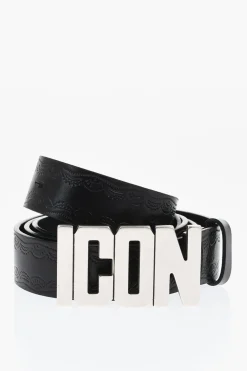 ICON Cintura in Pelle con Fibbia Anchor 30mm>Dsquared2 Outlet