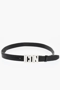 ICON Cintura in Pelle con Fibbia Anchor 30mm>Dsquared2 Outlet