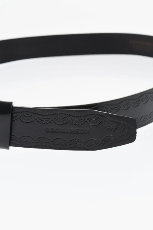 ICON Cintura in Pelle con Fibbia Anchor 30mm>Dsquared2 Outlet