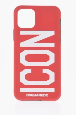 Best ICON Cover per iphone 11 PRO in Tinta Unita con Logo Stampato Uomo Accessori Hi-Tech