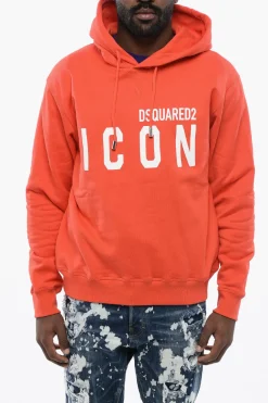 Online ICON Felpa Hoodie con Stampa Logo Uomo Felpe