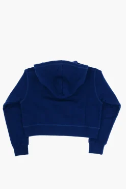 ICON Felpa in Cotone Garzato con Chiusura Zip></noscript>Dsquared2 Kids New
