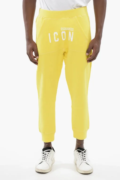 Fashion ICON Joggers in Cotone Stampati Uomo Pantaloni