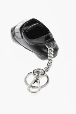 ICON Portachiavi in Metallo con Pendente in Pelle Vegan a Forma di Scarpetta></noscript>Dsquared2 Clearance