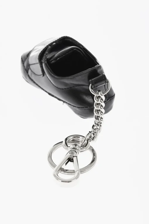 ICON Portachiavi in Metallo con Pendente in Pelle Vegan a Forma di Scarpetta>Dsquared2 Clearance