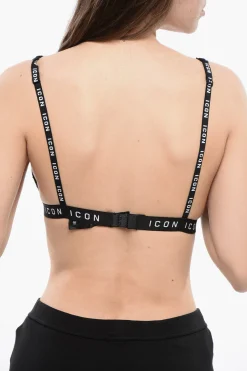 ICON Reggiseno a Triangolo in Pizzo con Banda Elastica Logata>Dsquared2 New