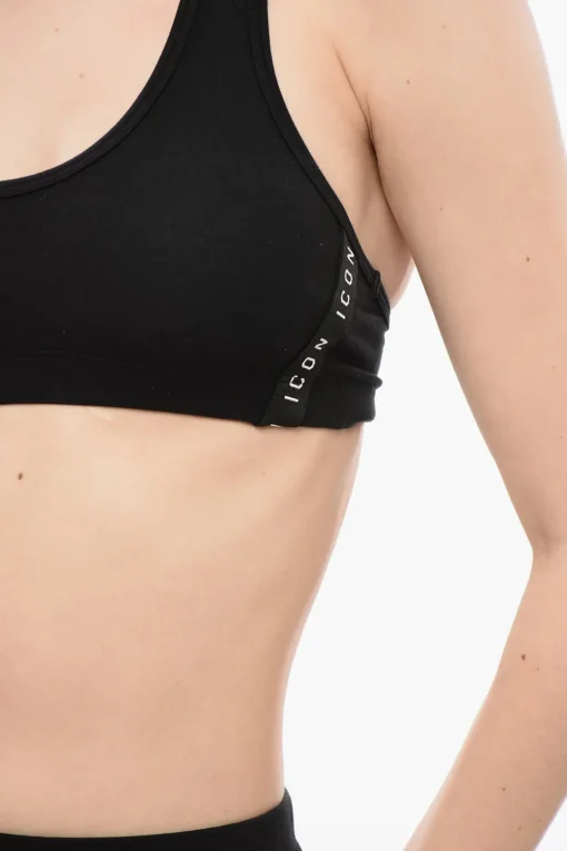 ICON Reggiseno Sportivo senza Ferretto con Dettagli Logati>Dsquared2 Outlet
