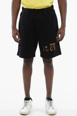 ICON Shorts in Cotone Stampati>Dsquared2 Online