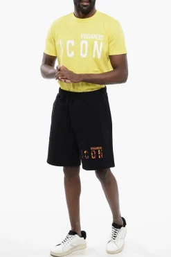 ICON Shorts in Cotone Stampati></noscript>Dsquared2 Online