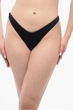 ICON Slip Bikini in Tinta Unita con Logo a Contrasto>Dsquared2 Best