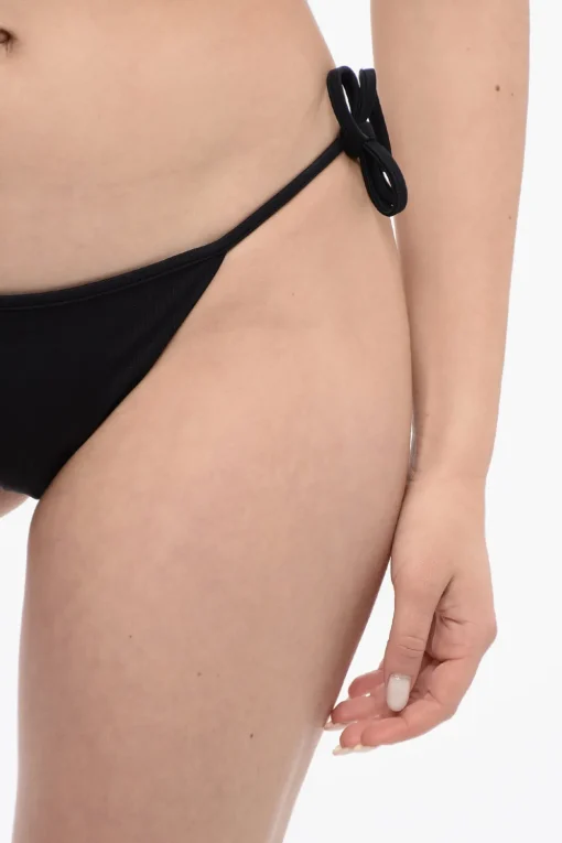 ICON Slip Bikini in Tinta Unita con Laccetti>Dsquared2 Online