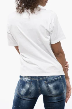ICON T-Shirt Girocollo con Logo Stampato>Dsquared2 Sale