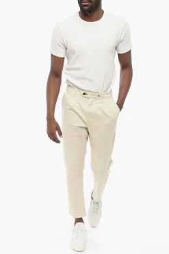Sale ICONS Pantaloni Chino in Cotone Stretch ad 1 Pince Uomo Pantaloni