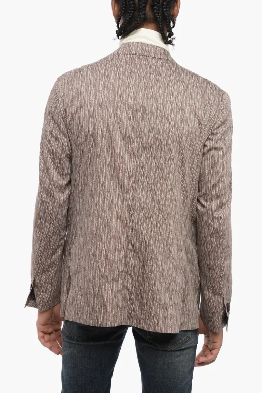 ID Blazer Sfoderato in Misto Cotone con Tasche a Toppa>Corneliani Best