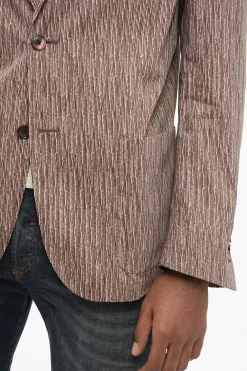 ID Blazer Sfoderato in Misto Cotone con Tasche a Toppa></noscript>Corneliani Best