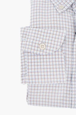Clearance ID Camicia Button-down in Misto Cotone con Motivo Gingham Uomo Camicie
