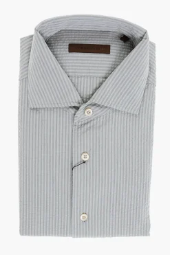 ID Camicia in Cotone a Righe Awning>Corneliani Online