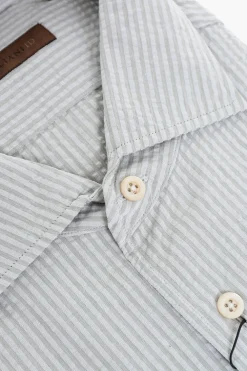ID Camicia in Cotone a Righe Awning>Corneliani Online