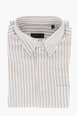 ID Camicia in Cotone Jacquard con Taschino a Toppa>Corneliani Discount
